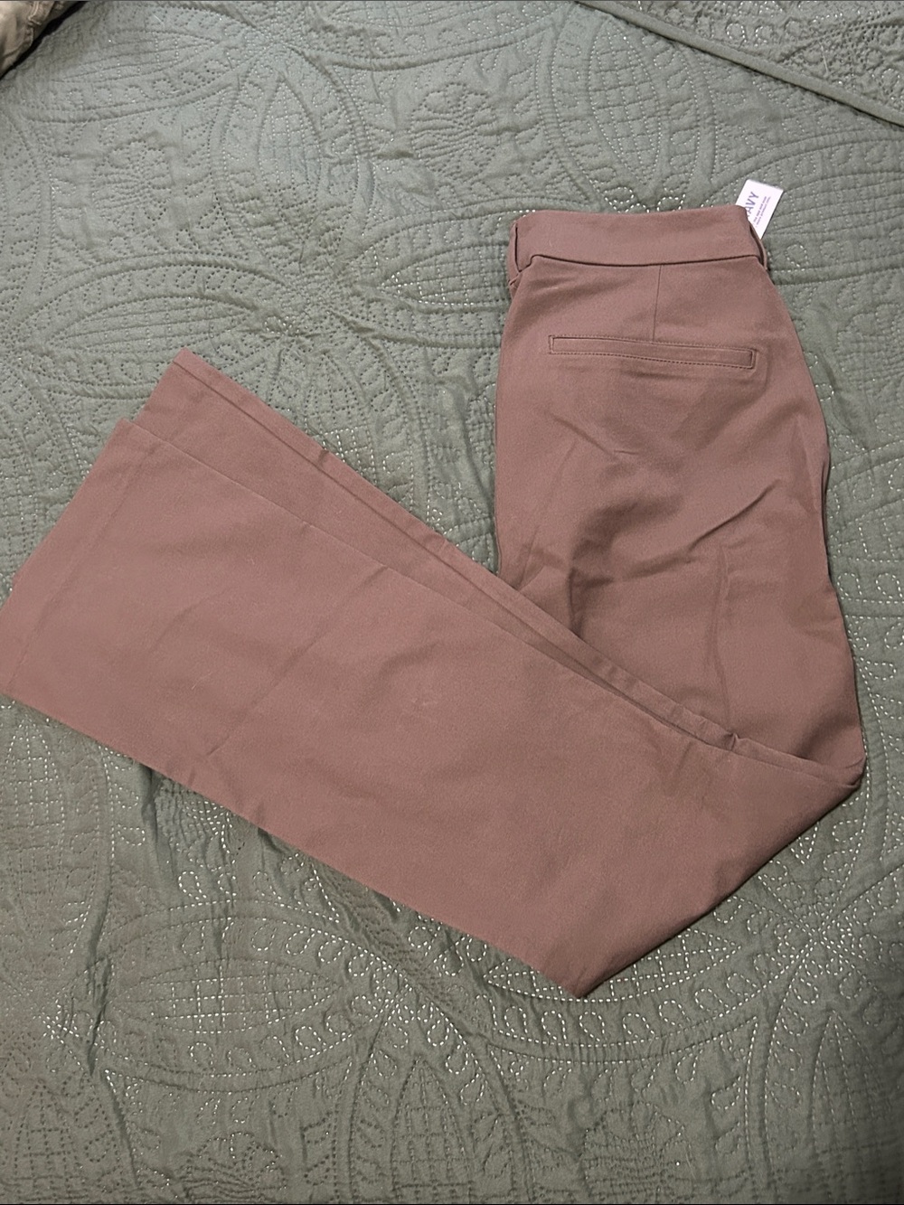 Old Navy Women's Brown High-Rise Pixie Flare Pants